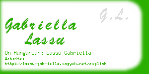 gabriella lassu business card